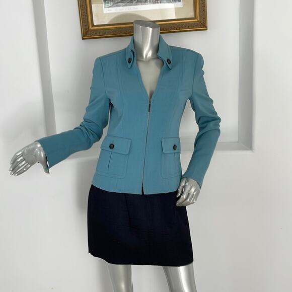 Worth Jackets & Blazers - WORTH Bluestar Zip Jacket Size 2 NWT